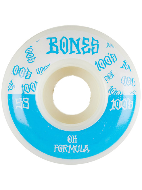 Bones 100s V4 O.G Formula #13 Wheels Set White 53mm