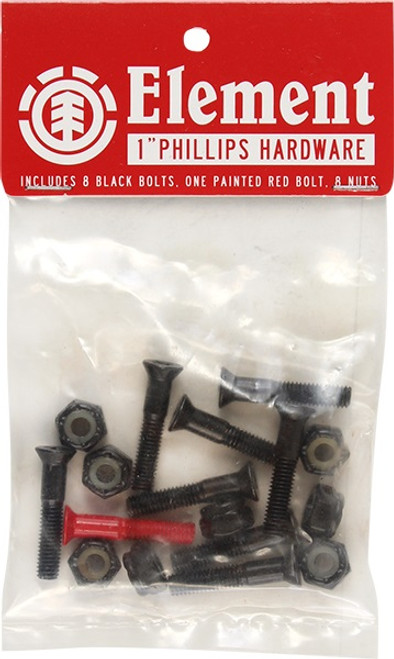 Element Allen Hardware Set Black Red 7/8"