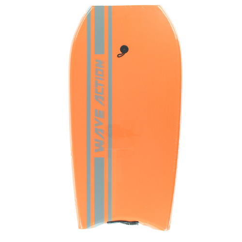 Wave Action Slick Bottom BodyBoard Orange 33"