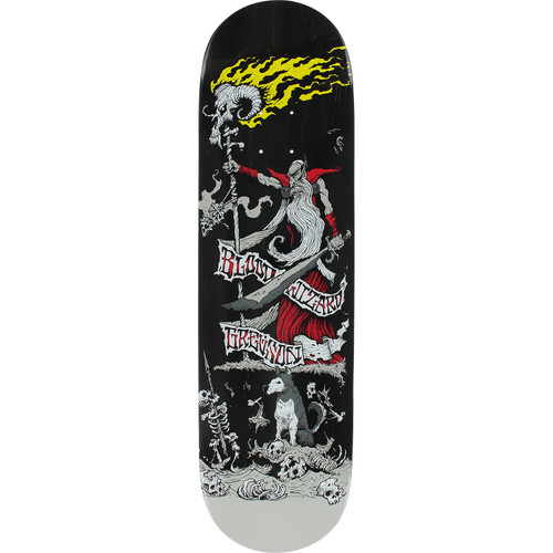 Blood Wizard Gregson Battle Skate Deck Black Stain 8.5