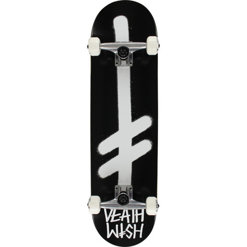 Deathwish Gang Logo Skateboard Complete Black White 8.5