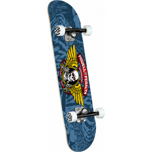 Powell Peralta Winged Ripper Skateboard Complete Blue 8