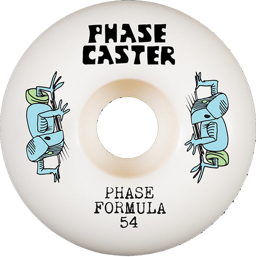 PHASECASTER CLONE 54mm 99a WHITE WHEELS SET