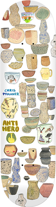 ANTI HERO PFANNER OUT OF STEP SKATE DECK-8.06
