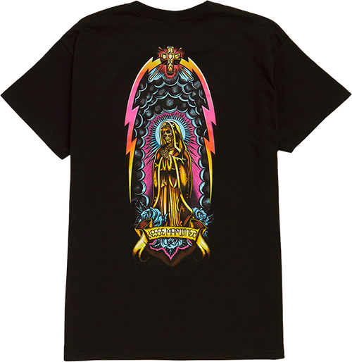 DOGTOWN MARTINEZ GUADALUPE HANDSHAKE SS LARGE  BLACK