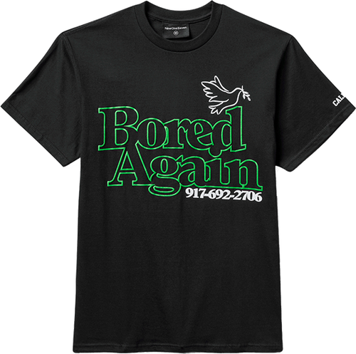 CALL ME BORED AGAIN SS MEDIUM BLACK