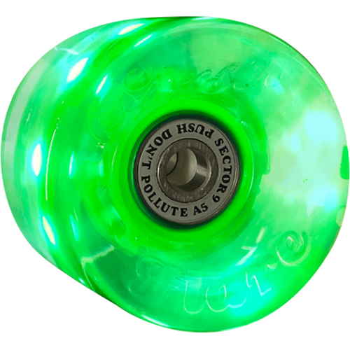 SECTOR 9 LUMITHANE 58mm 78a GLOW GRN/LED GREEN WHEELS SET