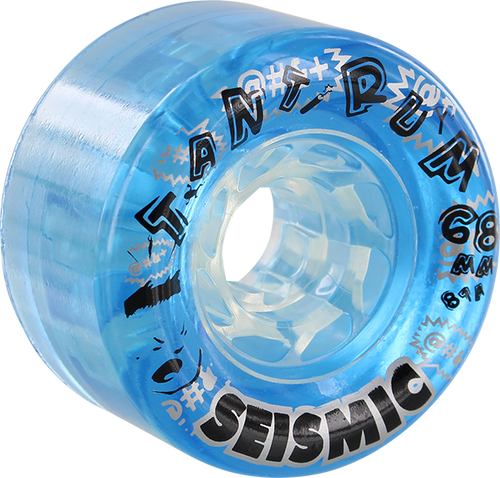 SEISMIC TANTRUM 68mm 81a CLEAR BLUE WHEELS SET