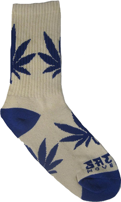 SATORI CANNA CREW SOCK LARGE  NAT/BLU