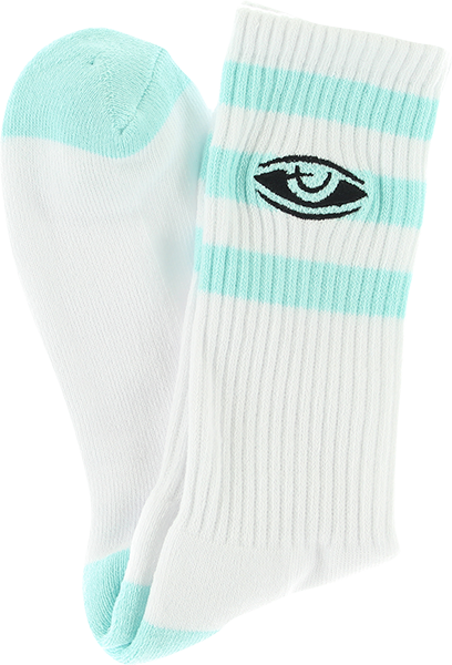 TOY MACHINES WATCHING CREW SOCKS SKY BLUE 1pr
