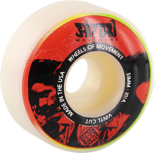 SATORI VINYL 51mm 101a WHT/RED WHEELS SET