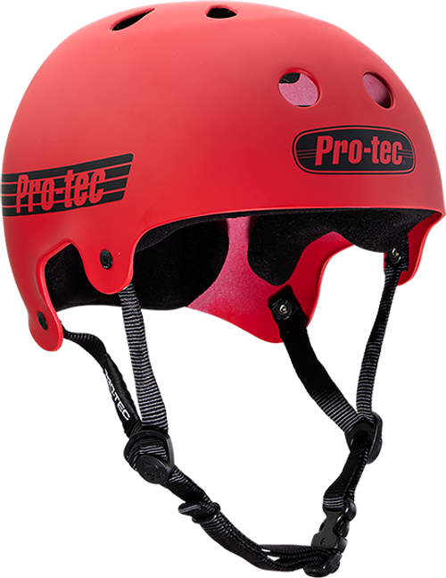 PROTEC CL.OLD SCHOOL MATTE RED-XL HELMET