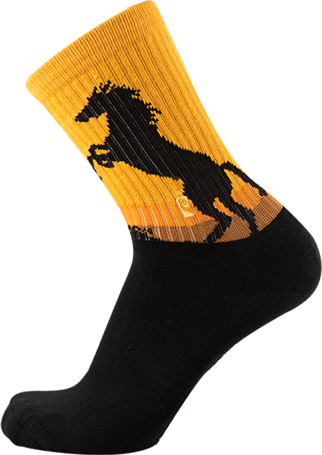 PSOCKADELIC WILD STALLION CREW SOCKS 1PR