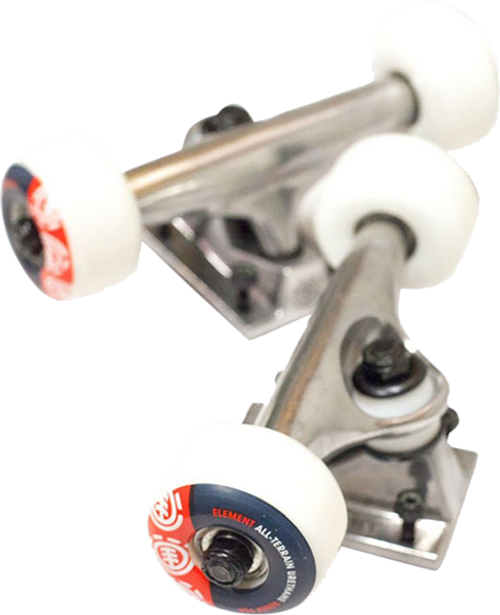 ELEMENT COMPONENT BUNDLE-5.25 RAW W/52mm SECTION TRUCKS SET