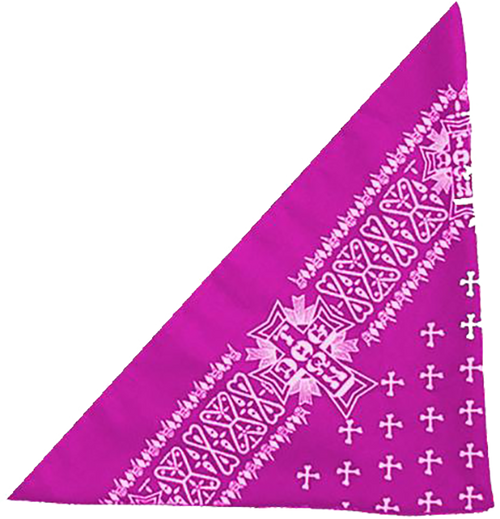 DOGTOWN CROSS BANDANA HOT PINK