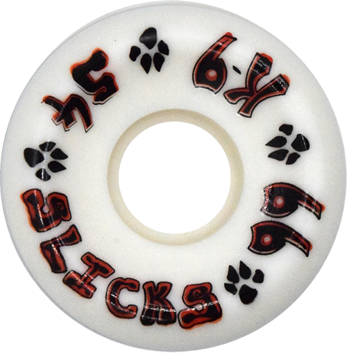 DOGTOWN K-9 SLICKS 54mm 99a WHITE WHEELS SET