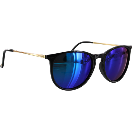 GLASSY SIERRA BLK/GOLD/BLU SUNGLASSES POLARIZED