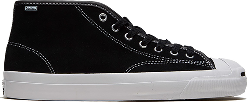 CONVERSE JACK PURCELL CONS PRO MID BLK/WT/BLK 10.5