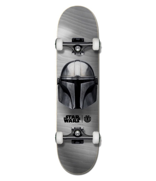Element Star Wars Mandalorian Beskar Skateboard Complete Black 7.75