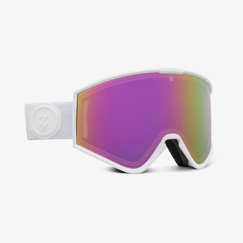 Electric Kleveland Plus Goggles Matte White Bros Pink Chrome