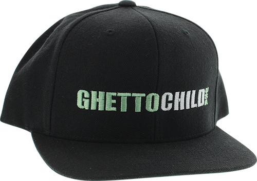 GHETTO CHILD CLASSIC USA HAT ADJ-BLACK