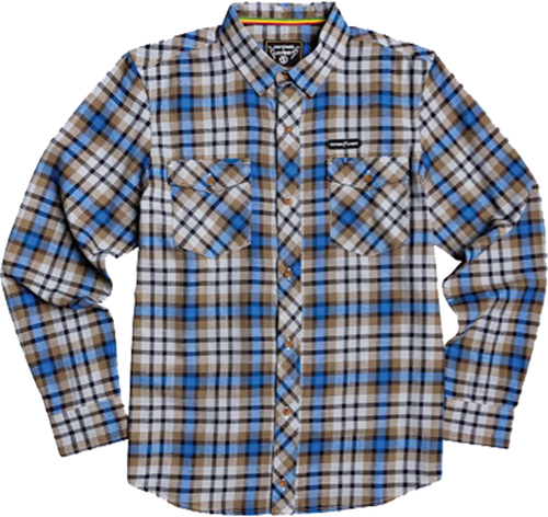 ELEMENT HUMAN RIGHTS LONGSLEEVE BUTTON UP SMALL BLUE