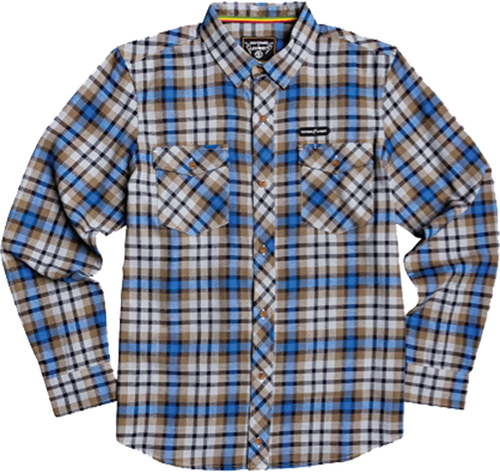 ELEMENT HUMAN RIGHTS LONGSLEEVE BUTTON UP SMALL BLUE