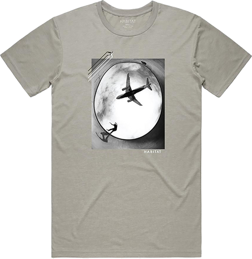 HABITAT FLYER SS TSHIRT LARGE  CEMENT GREY