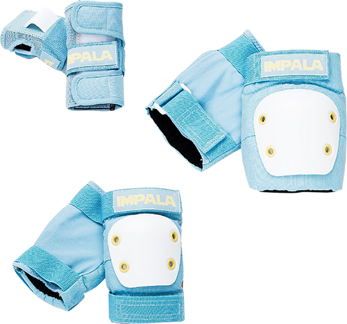 IMPALA KIDS PROTECTIVE PACK PADS JR SMALL SKY BLU/YEL