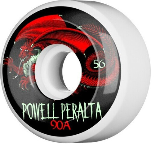 Powell Oval Dragon Wheels Set White 56mm/90a