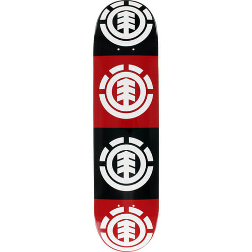 Element Quadrant Skate Deck White Black Red 8