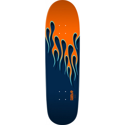 Powell Hot Rod Flames Skate Deck Nitro Orange Blue 9.37x33.8