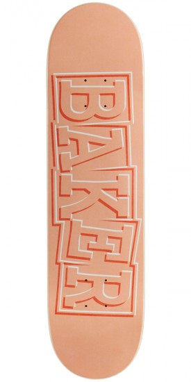 Baker Hawk Ribbon Name Skateboard Deck Peach 8