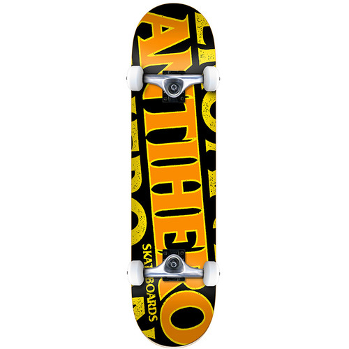 Anti Hero Black Hero Skateboard Complete Black Yellow 8.0