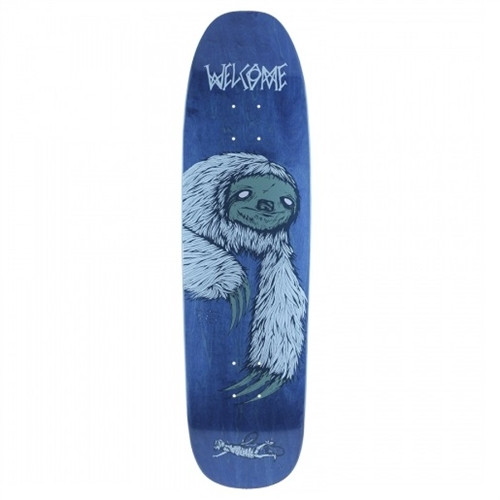 Welcome Skateboards Sloth on Nimbus Deck Blue Stain 8.5"