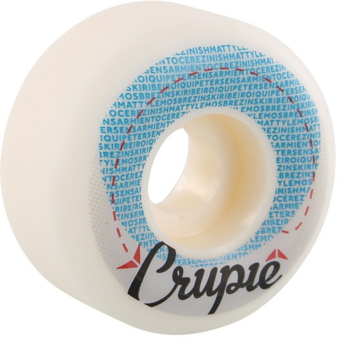 Crupie Worldwide Wheels Set White Blue 53mm