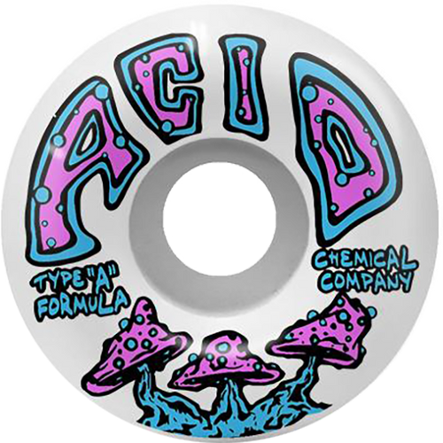 ACID TYPE A SHROOMS 54mm 99a WHITE WHEELS SET