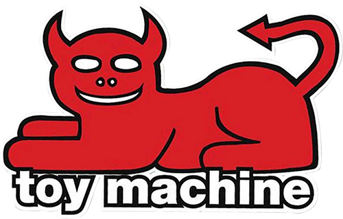 TOY MACHINE DEVIL CAT  STICKER (2 pack)