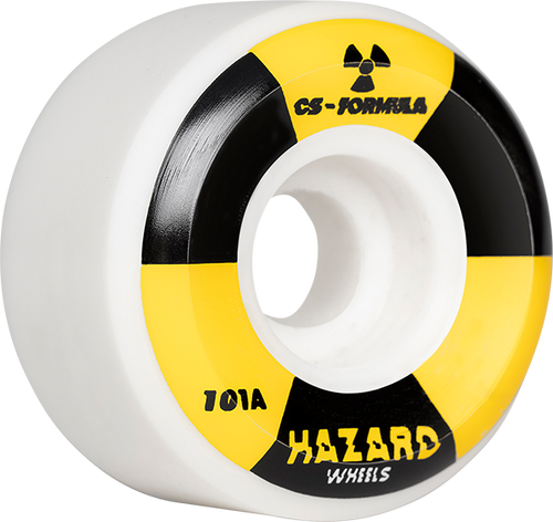 HAZARD CS RADIO ACTIVE CONICAL 54mm WHITE WHEELS SET