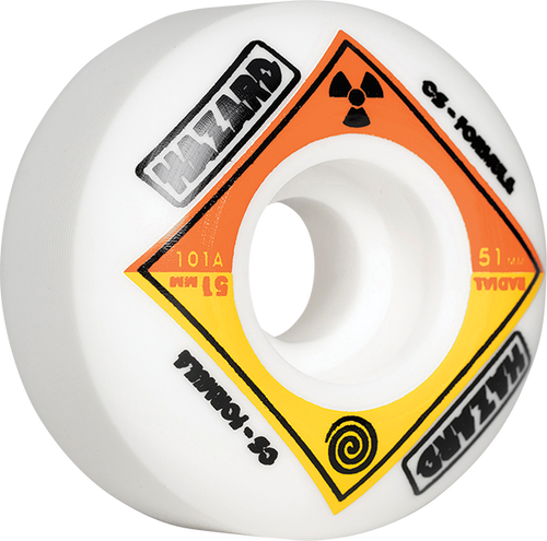 HAZARD CS BIO RADIAL 51mm WHITE WHEELS SET