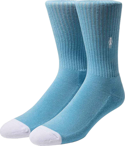 GIRL ICEY OG CREW SOCKS LT.BLUE/WHT 1pr