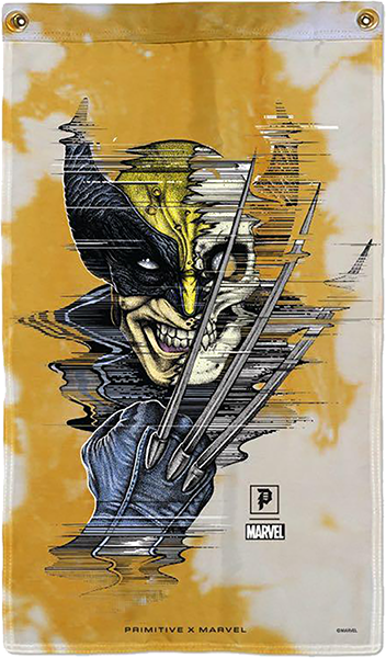 PRIMITIVE WOLVERINE BANNER GOLD