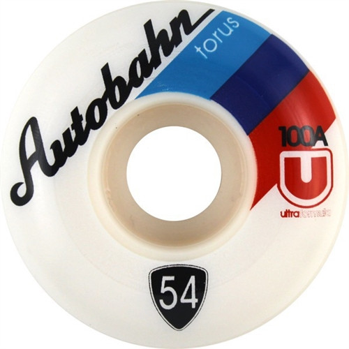 Autobahn Torus Ultra Skate Wheels White 54mm/100a Set