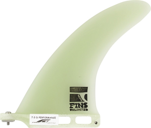 FINS UNLIMITED D PERFORMANCE 7" CLEAR FIN SET surf fins