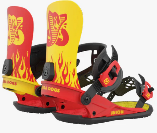 Union Cobra Dogs Strata Binding Red Yellow Large