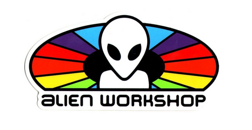 Alien Spectrum Decal Sticker Rainbow 4inch