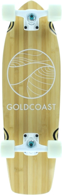 GOLD COAST CLASSIC BAMBOO CRUISER SKATEBOARD COMPLETE-8.34x28