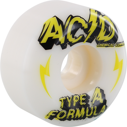 ACID TYPE A SIDECUT POWER 53mm 101a WHITE WHEELS SET