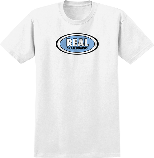 REAL OVAL SS SMALL WHT/LT.BLUE