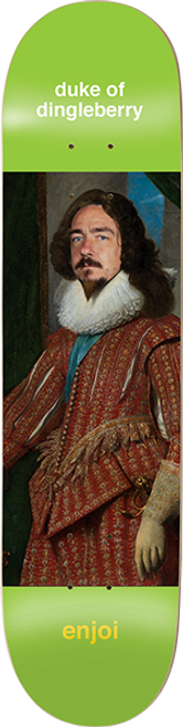 ENJOI BERRY RENAISSANCE SKATEBOARD DECK-8.0 LIME r7